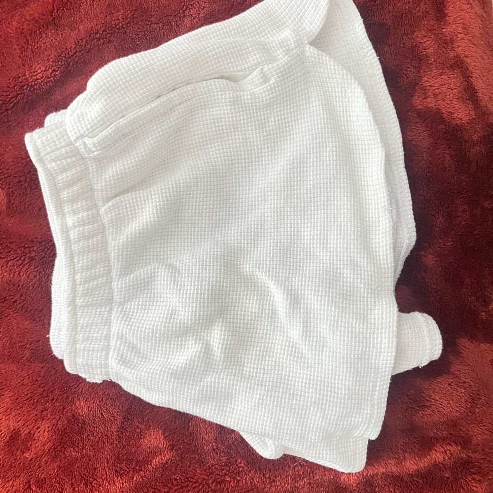 PacSun White Waffle Knit Women Shorts